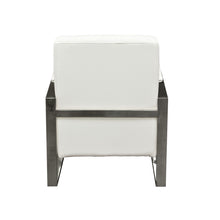 Load image into Gallery viewer, Century Accent Chair w/ Stainless Steel Frame by Diamond Sofa - White
