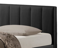 Load image into Gallery viewer, Baxton Studio Templemore Black Leather Contemporary Queen-Size Bed
