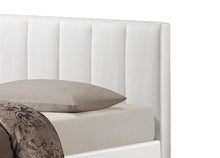 Load image into Gallery viewer, Baxton Studio Templemore White Leather Contemporary Queen-Size Bed
