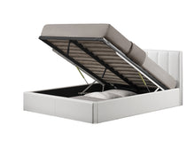 Load image into Gallery viewer, Baxton Studio Templemore White Leather Contemporary Queen-Size Bed
