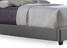 Load image into Gallery viewer, Baxton Studio Katherine Contemporary Grey Fabric Nail head Trim King Size Wingback Bed
