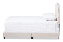 Load image into Gallery viewer, Baxton Studio Lexi Modern and Contemporary Light Beige Fabric Upholstered King Size Bed
