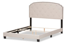 Load image into Gallery viewer, Baxton Studio Lexi Modern and Contemporary Light Beige Fabric Upholstered Full Size Bed
