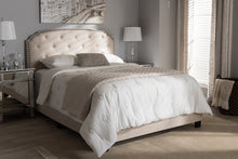 Load image into Gallery viewer, Baxton Studio Lexi Modern and Contemporary Light Beige Fabric Upholstered Full Size Bed
