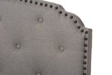 Load image into Gallery viewer, Baxton Studio Lexi Modern and Contemporary Light Grey Fabric Upholstered Queen Size Bed
