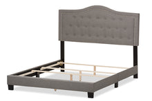 Load image into Gallery viewer, Baxton Studio Emerson Modern and Contemporary Light Grey Fabric Upholstered Queen Size Bed
