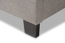 Load image into Gallery viewer, Baxton Studio Emerson Modern and Contemporary Light Grey Fabric Upholstered Queen Size Bed
