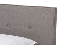 Load image into Gallery viewer, Baxton Studio Hampton Modern and Contemporary Light Grey Fabric Upholstered Full Size Bed
