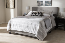 Load image into Gallery viewer, Baxton Studio Hampton Modern and Contemporary Light Grey Fabric Upholstered Full Size Bed
