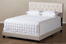 Load image into Gallery viewer, Baxton Studio Cassandra Modern and Contemporary Light Beige Fabric Upholstered Full Size Bed
