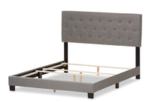 Load image into Gallery viewer, Baxton Studio Cassandra Modern and Contemporary Light Grey Fabric Upholstered Full Size Bed
