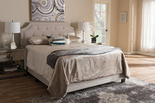 Load image into Gallery viewer, Baxton Studio Willis Modern and Contemporary Light Beige Fabric Upholstered Queen Size Bed
