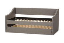 Load image into Gallery viewer, Baxton Studio Barnstorm Modern and Contemporary Grey Fabric Upholstered Daybed with Guest Trundle Bed
