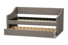 Load image into Gallery viewer, Baxton Studio Barnstorm Modern and Contemporary Grey Fabric Upholstered Daybed with Guest Trundle Bed
