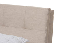 Load image into Gallery viewer, Baxton Studio Adelia Mid-Century Light Beige Whitewash Queen Size Platform Bed
