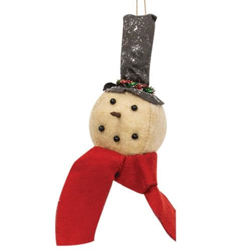 Top Hat Snowman Ornament  (Pack of 4)