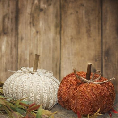 Mini Chenille Pumpkin 2 Asstd. (Pack of 4)