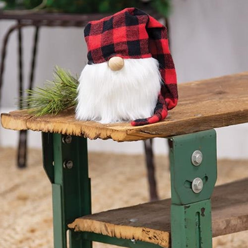 Red Buffalo Check Cap Gnome (Pack of 2)