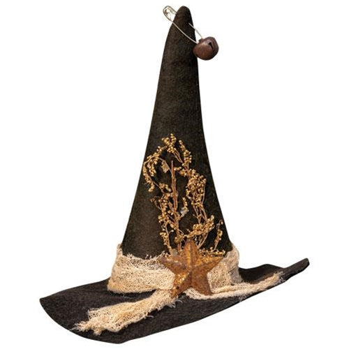 Felt Witch Hat Ornament (Pack of 4)