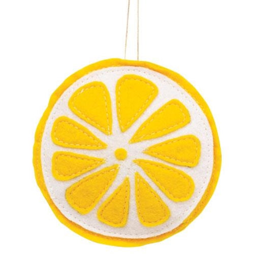 Felt Lemon Slice Ornament (Pack of 4)