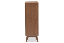 Load image into Gallery viewer, Baxton Studio Calypso Mid-Century Modern White and Walnut Wood 5-Drawer Storage Chest
