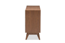 Load image into Gallery viewer, Baxton Studio Calypso Mid-Century Modern White and Walnut Wood 6-Drawer Storage Dresser
