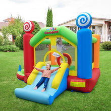 Load image into Gallery viewer, Candy Land Theme Kids Inflatable Bounce House with 735W Air Blower
