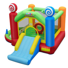 Load image into Gallery viewer, Candy Land Theme Kids Inflatable Bounce House with 735W Air Blower
