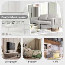 Load image into Gallery viewer, Modern Loveseat Sofa Couch with Side Storage Pocket-Light Gray
