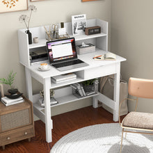 Load image into Gallery viewer, Home Office Computer Desk with Storage Shelves and Drawer Ideal for Working and Studying
