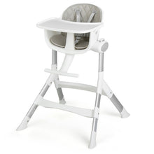 Load image into Gallery viewer, 4-in-1 Convertible Baby High Chair with Aluminum Frame-Gray
