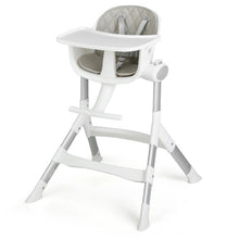 Load image into Gallery viewer, 4-in-1 Convertible Baby High Chair with Aluminum Frame-Gray
