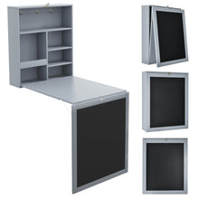 Load image into Gallery viewer, Convertible Wall Mounted Table with A Chalkboard-Gray
