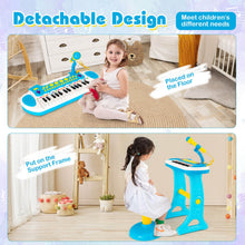 Load image into Gallery viewer, 31-Key Kids Piano Keyboard Toy with Microphone and Multiple Sounds for Age 3+-Blue

