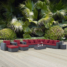 Load image into Gallery viewer, Sojourn 11 Piece Outdoor Patio Sunbrella¨ Sectional Set by Modway
