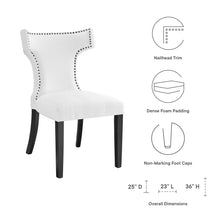 Load image into Gallery viewer, Curve Fabric Dining Chair by Modway
