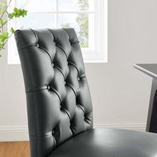 Load image into Gallery viewer, Duchess Button Tufted Vegan Leather Dining Chair by Modway
