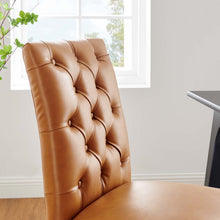 Load image into Gallery viewer, Duchess Button Tufted Vegan Leather Dining Chair by Modway
