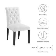 Load image into Gallery viewer, Duchess Button Tufted Fabric Dining Chair by Modway
