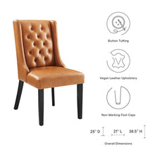 Load image into Gallery viewer, Baronet Button Tufted Vegan Leather Dining Chair by Modway
