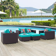 Load image into Gallery viewer, Convene 5 Piece Outdoor Patio Sofa Set

