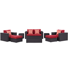 Load image into Gallery viewer, Convene 8 Piece Outdoor Patio Sofa Set
