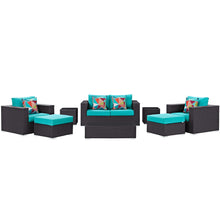 Load image into Gallery viewer, Convene 8 Piece Outdoor Patio Sofa Set
