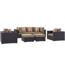 Load image into Gallery viewer, Convene 7 Piece Outdoor Patio Sectional Set

