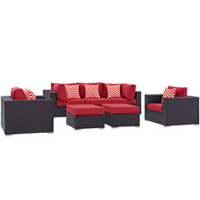 Load image into Gallery viewer, Convene 7 Piece Outdoor Patio Sectional Set
