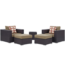 Load image into Gallery viewer, Convene 5 Piece Outdoor Patio Sectional Set
