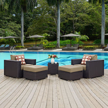 Load image into Gallery viewer, Convene 5 Piece Outdoor Patio Sectional Set
