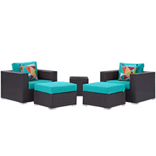 Load image into Gallery viewer, Convene 5 Piece Outdoor Patio Sectional Set
