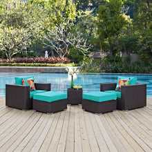 Load image into Gallery viewer, Convene 5 Piece Outdoor Patio Sectional Set
