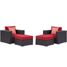 Load image into Gallery viewer, Convene 4 Piece Outdoor Patio Sectional Set

